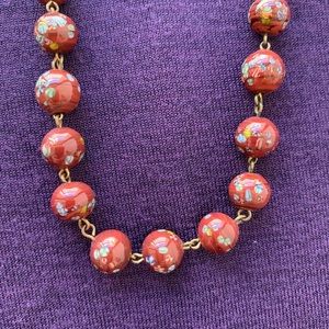 Hand-joined Russian Ceramic Bead Necklace